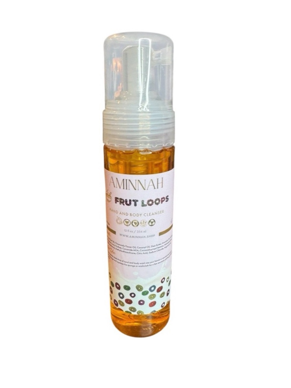 Aminnah Fruit Loops Hand & Body Cleanser - Orange